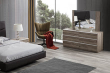 Load image into Gallery viewer, Porto 6-Drawer Dresser & Mirror, Dawn Brown
