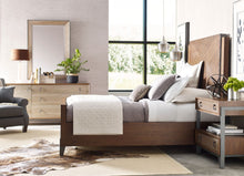 Load image into Gallery viewer, AD MODERN SYNERGY CHEVRON WALNUT KING BED PACKAGE