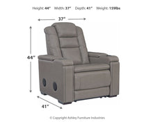 Load image into Gallery viewer, Boerna Power-Reclining Chair with Adjustable Headrest