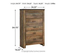 Load image into Gallery viewer, Trinell 5-Drawer Chest