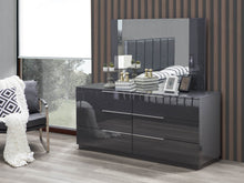 Load image into Gallery viewer, Warsaw 6-Drawer Dresser & Mirror, Grey