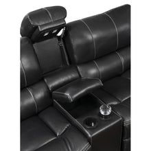 Load image into Gallery viewer, MOTION LOVESEAT BLACK  W/ CONSOLE
