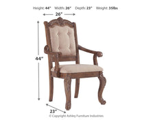 Load image into Gallery viewer, Charmond Dining Upholstered Arm Chair (2 Count)
