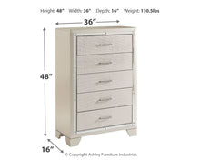 Load image into Gallery viewer, Lonnix Five-Drawer Chest
