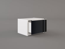Load image into Gallery viewer, Milan 1-Drawer Nightstand, Antracite White
