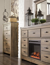 Load image into Gallery viewer, Trinell Dresser with Fireplace Option
