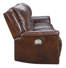 Load image into Gallery viewer, Catanzaro Mahogany Power Reclining Sofa w/ Adjustable Headrests
