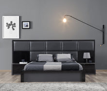 Load image into Gallery viewer, Milan 1-Drawer Nightstand, Grey &amp; Black
